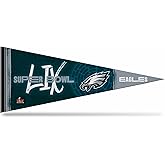 Rico Industries NFL Football Philadelphia Eagles 2025 Super Bowl Bound 12" x 30" Felt Wall Décor Pennant - Great for Home/Bed Room/Man Cave Décor