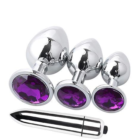 DOGZI Fetisch Masturbation Sex Spielzeug Metall Anal Butt Plug Analplug Hook Anal ButtPlug, 13 Stück Runde Basis Mit Schmuck 