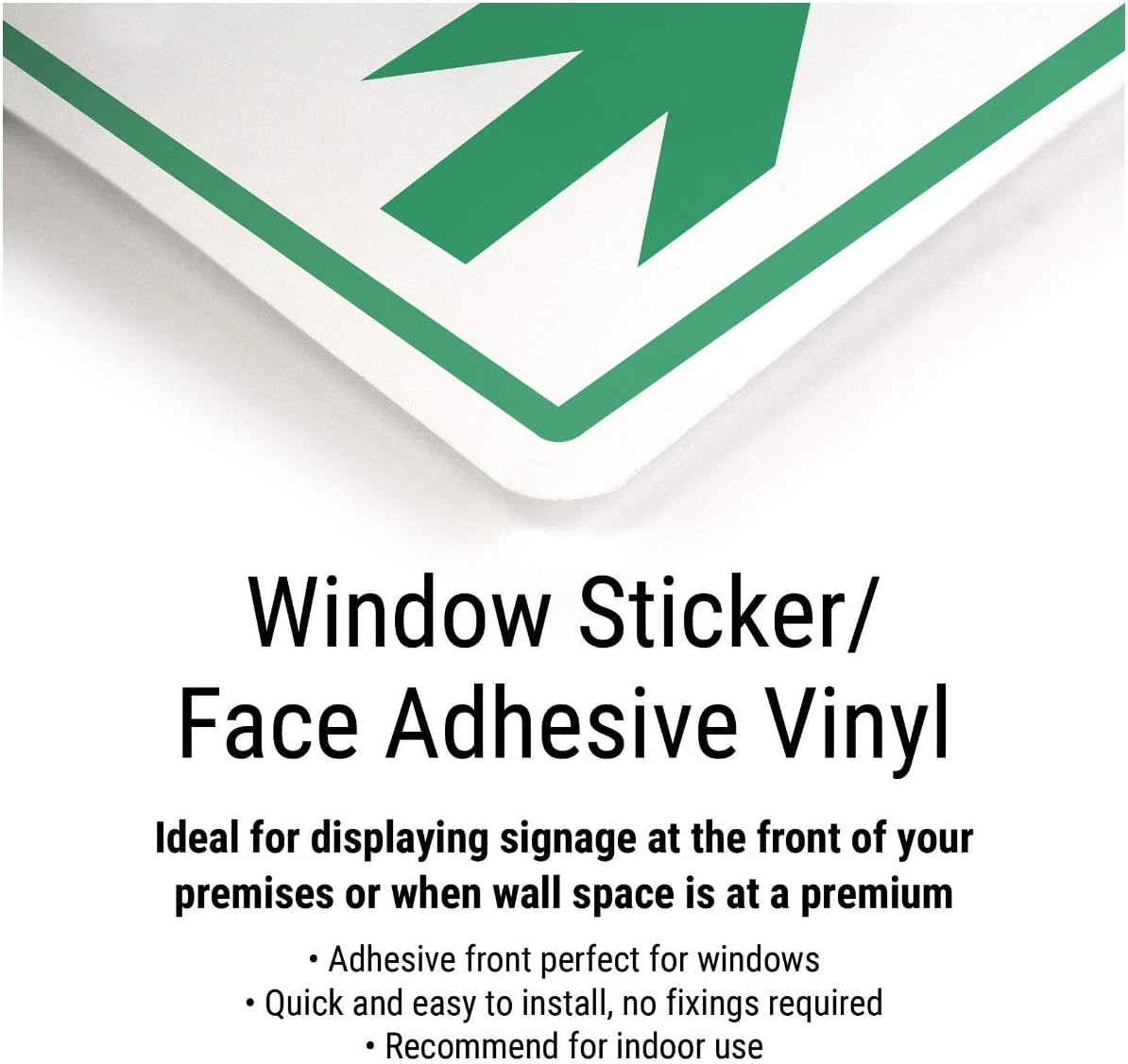 VSafety 6E050AN-W 24 Hour CCTV In Operation Warning Security Sign - 150mm x 200mm - Self
