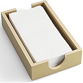 Gold Napkin Holder for Bathroom, Wooden Guest Towel Holder Tray for Bathroom, Disposable Paper Hand Towel Holder for Bathroom Accessories, Dinner Napkin Holder for Kitchen Table Party