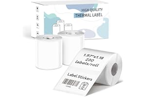 N20 Label Maker Tape, 3 Rolls 1.97'' x 1.18'' (50x30mm) Thermal Label, Waterproof Label Stickers for Kids/Address/Jar/Food/Cl