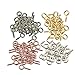 MonkeyJack Mini Screw Eye Pins Bail Peg for Jewelry DIY Pack of 50 - Rose Gold