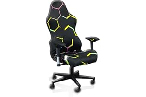 QYZDLM Gaming Chair Covers Slipcovers, 3D Printing Stretchable Elastic Computer Reclining Gaming Chair Seat Cover with Armrest Cover (No Chairs)(M)