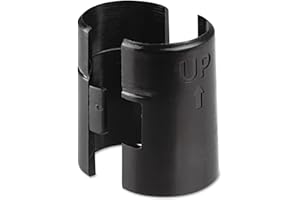 Alera Wire Shelving Shelf Lock, Plastic, Black, 4 Clips/Pack