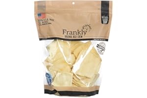 Frankly Natural Beef Chips For Dogs | Premium Rawhide Beef Chips | Long-Lasting Dog Chews For Small, Medium & Large Dogs | Non-GMO, Grain-Free All-Natural Beef Chips For Dogs | Made In USA
