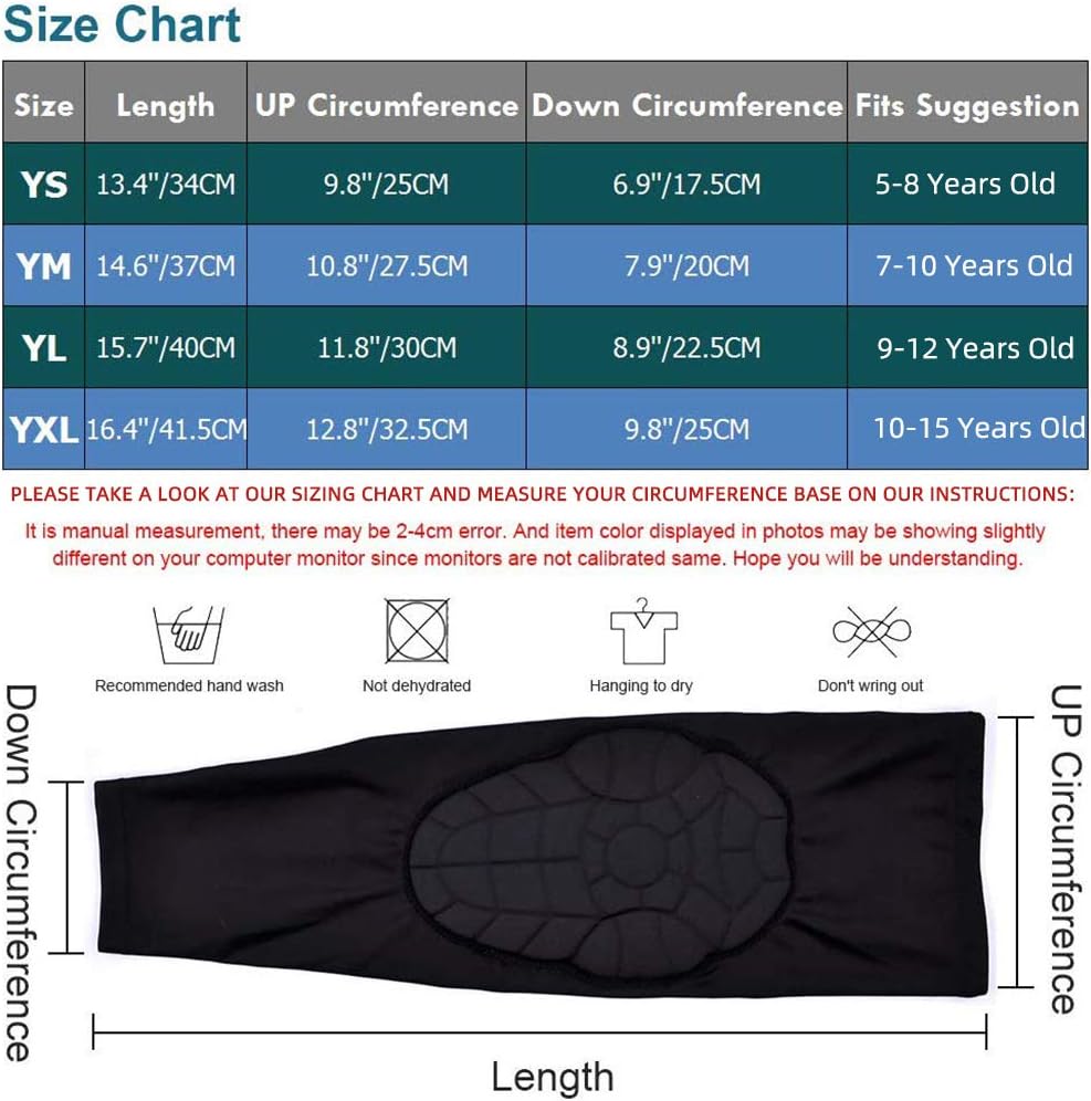 ACELIST Kids/Youth 5-15 Years Sports Honeycomb Compression Knee Pad Elbow Pads Guards Protective Gear for Basketball, Baseball, Football, Volleyball, Wrestling, Cycling. : Sports & Outdoors