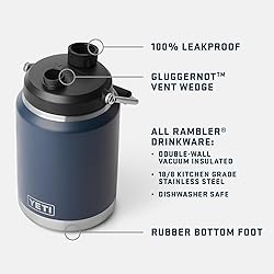 YETI Rambler Half Gallon Jug 2.0, Vacuum