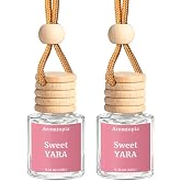 Car Air Fresheners, Hanging Car Aroma Diffuser-Sweet YARA, Aromtopia Long-Lasting Odor Eliminator Automotive Air Fragrance, Great Small Hostess Gift, Pack of 2