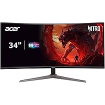 Amazon.com: Acer ED340CU 34-inch UW-QHD VA Gaming Monitor 180Hz 
