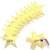 24 Pcs 11 Inch Star Cutouts Large Gold Stars Cutouts Double Printed Paper Star for Bulletin Board Classroom Wall Decorations Cardboard Stars for Wedding Birthday Graduation Party DIY Supplies
