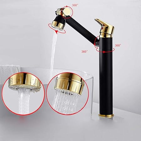 WANDOM Grifos de agua Grifo mezclador de material de latón de 4 colores