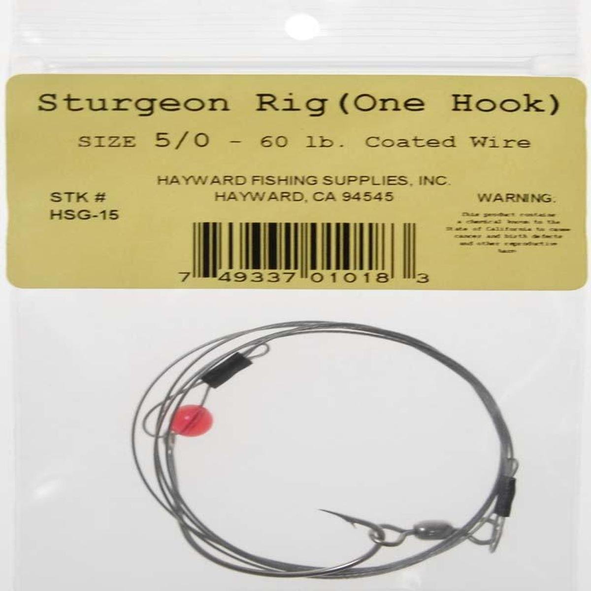 Hayward Fishing Supplies Sturgeon Rig 1Hk 5/0 Fishing