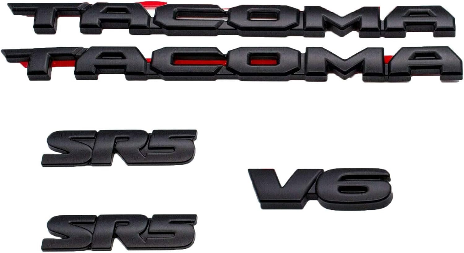 PUOU Fit For 20162020 Blackout Emblem OVERLAY KIT OEM V6 SR5