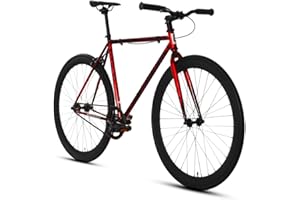 Golden Cycles Fixed Gear Single Speed Bike - Perfect Urban Commuter Bicycle with Front and Rear Brakes - Ideal for Teens and Adults - The Bike Comes in Different Sizes