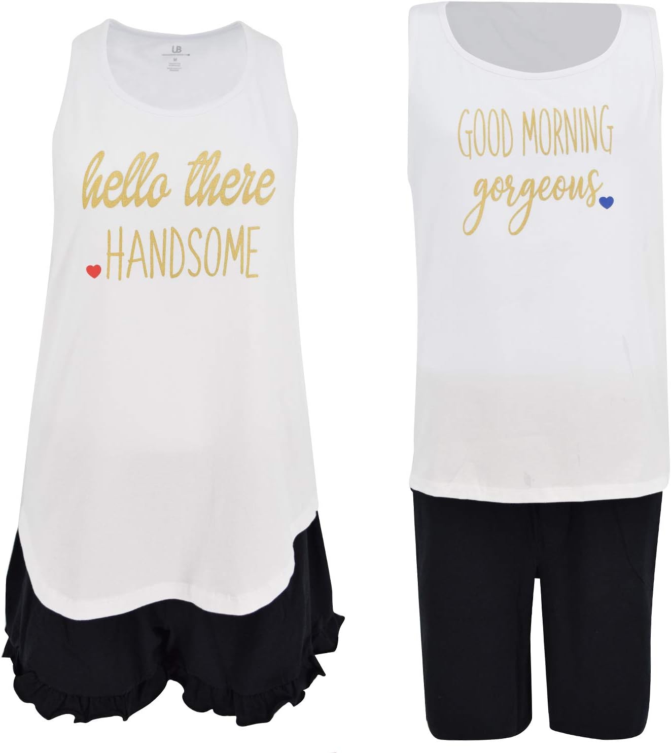Hello Handsome His and Hers V-Day Pajama Set