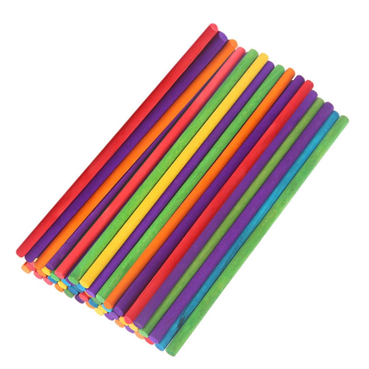 TOYANDONA 50pcs Color Stick Set Rhythm Sticks for Kids Drums for Kids Tools for Rhythm Music s Wood Music s for Beginner s Wooden Toy Percussion Accessories