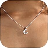 Thaivor Bubble Gold Silver Letter Necklace Initial Necklaces for Women Trendy 14K Dainty Charm Pendant Name Necklace Personalized Jewelry Gift for Women Teen