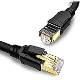 Yauhody CAT8 Ethernet Cable 3ft 2 Pack, High Speed 40Gbps 2000MHz SFTP Internet Network LAN Wire Cables with Gold Plated RJ45