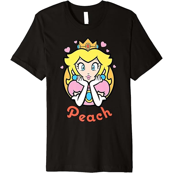 Amazon.com: Super Mario Princess Peach Circle Portrait Logo