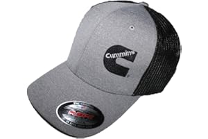 DIESEL POWER PLUS Cummins Fitted OSFA mesh Back Diesel Dodge Truck Gray Black Flexfit