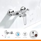 Ibergrif Shower Mixer Valve Wall Mounted Single Lever Chrome Finish Brass view 4