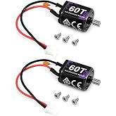 INJORA 60T 030-Size Brushed Motor for 1/30 Axial SCX30 (2-Pack)
