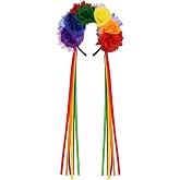 Nydotd Mexican Rose Flower Crown Headband for Women, Floral Fall Day of The Dead Headpiece for Halloween Costume Party
