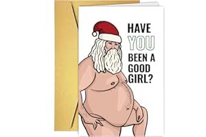 COLINHELIN Funny Christmas Card For Her, Chritmas Card for Wife, Christmas Card Gift for Girlfriend, Humor Christmas Card from Husband Boyfriend, Wife Girlfriend Chritmas Gift, Chritmas Card Women