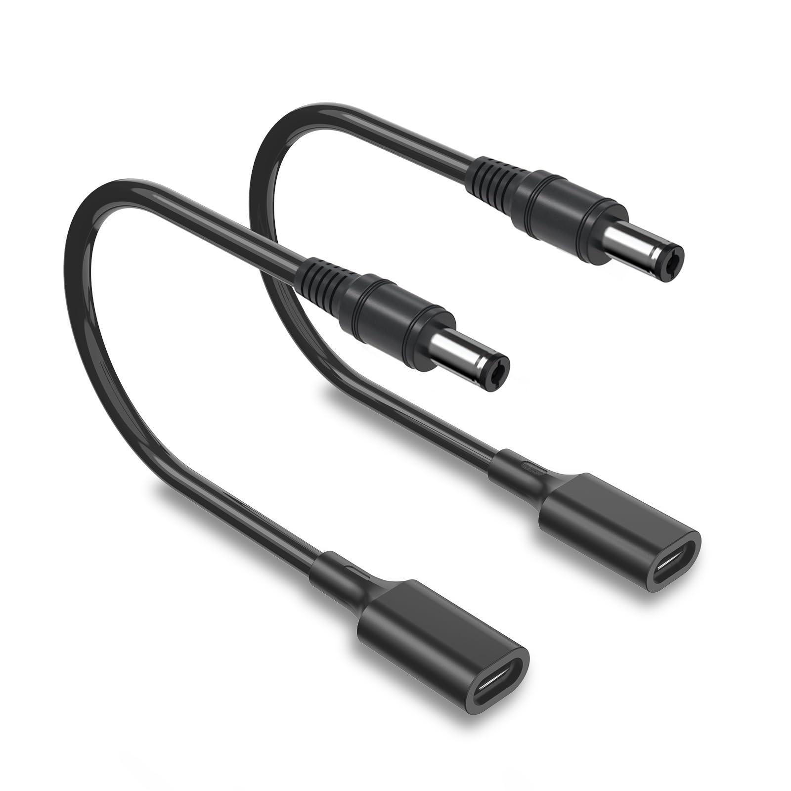 Photo 1 of 2Pack USB C to DC Plug 5.5mm x 2.1mm Adapter Cable, 1Ft(30cm) Type C Female to DC Power Charger Converter Cable for Tablet PC, IP Camera, Bluetooth Speaker, Webcam Router