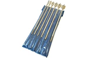 OTRIEK PTC 12" INDUSTRIAL SPADE PADDLE FLAT WOOD BORING BIT SET 3/8" TO 1" 6pc