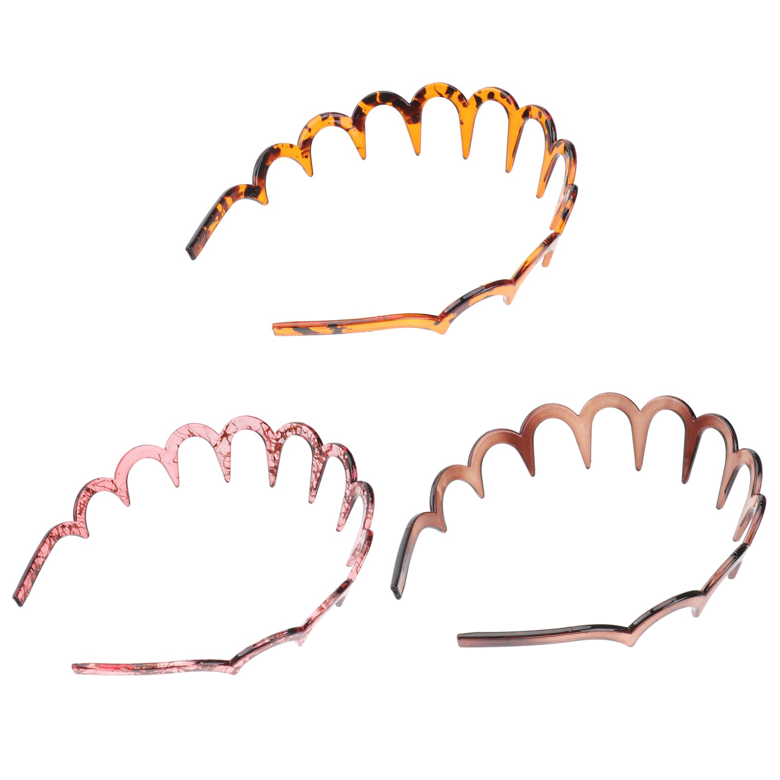 Beaupretty 3Pcs Tooth Headband Plastic Sharks Tooth Hair Comb Headband Non Slip Teeth Head Comb Claw Hair Hoop Band Headdress Womens Bands
