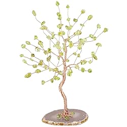 Rockcloud Olivine Crystal Tree for Home Office