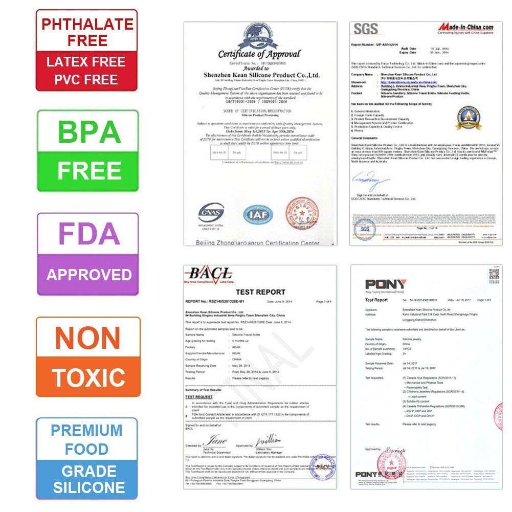 tuxepoc Silicone Teething Necklace for Mom to Wear,Nursing Necklace Baby Teethers 100% Food Grade Silicone Teething Beads,Silicone Teether Chewlery Necklace Chewing Tool,BPA FREE Chew Beads