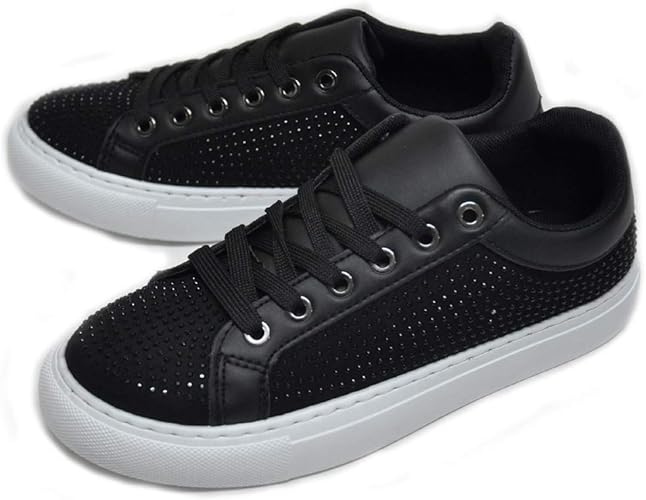 Amazon キラキラ バスケットハート ビーズox レディース スニーカー 4848 ブラック M 23 23 5cm ノーブランド品 スニーカー