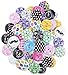 Crystallove 2 Holes Mixed 30mm Buttons Lot with Different Color and Style for Sewing Fasteners Scrapbooking and DIY Handmade Craft (sport style-30pcs)