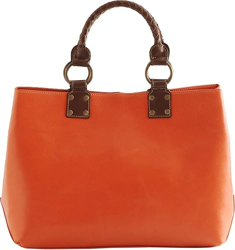 Amazon Jamale 日本製 本革 トートバッグ 大きいサイズ レディース オレンジ Jamale トートバッグ
