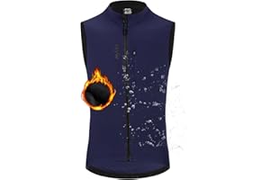YKYWBIKE Cycling Vest for Men Sleeveless Cycling Jacket Fleece Biking Vest Ykk Full Zip Cycling Gilet Windproof Bike Vest
