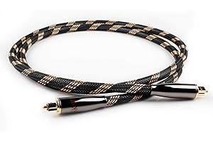 SKW Optical Digital Audio Toslink Cable Home Theater Fiber Optic Male to Male Gold Plated S/PDIF Cables - Copper Connectors, 