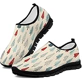 HERCHA Breathable Casual Walking Shoes Flats for Women Forest Fashion Comfortable Slip Resistant Shoes for Women Dressy Daily Wear Gifts for Wife Mom Sister 2025