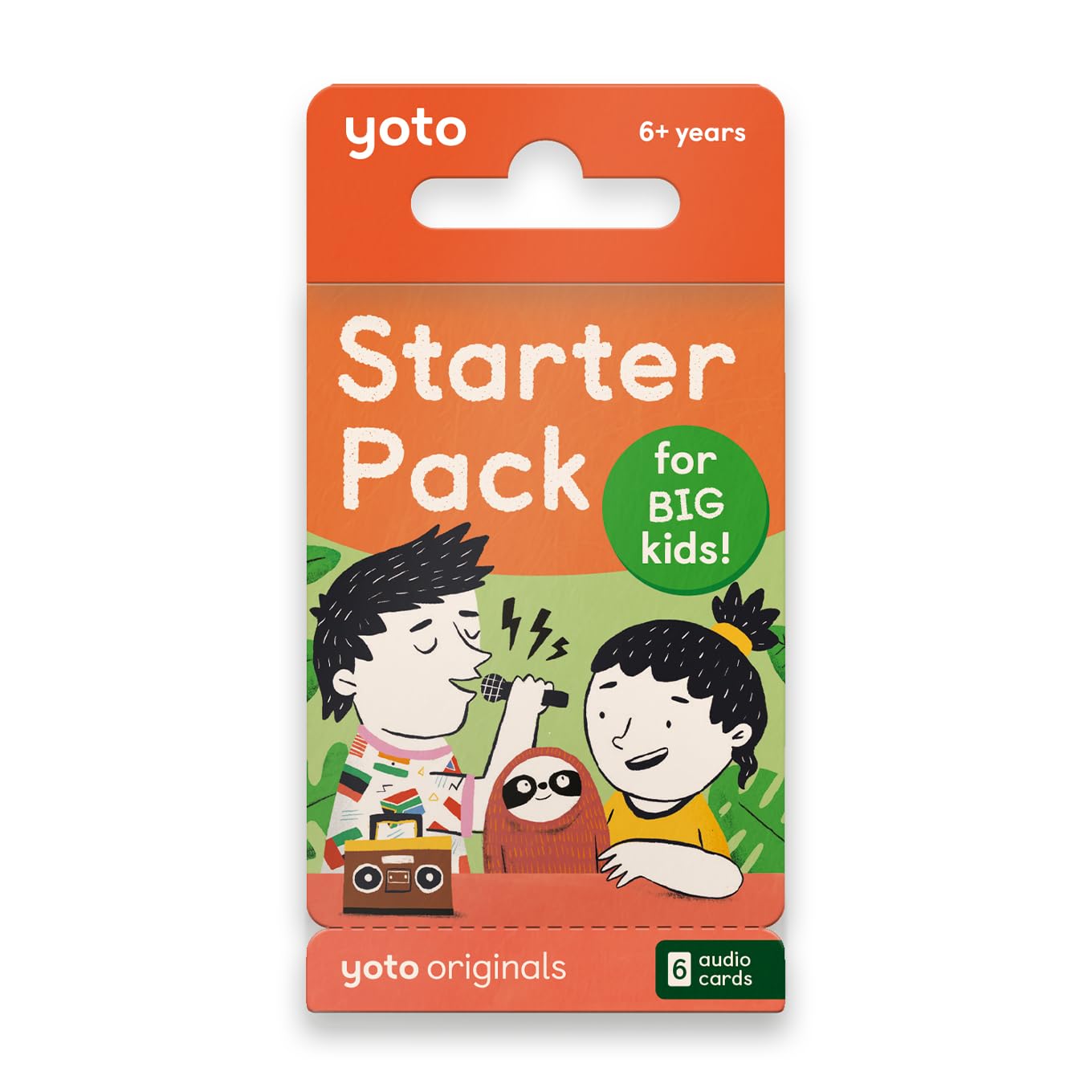 Yoto Starter Pack for Big Kids – 6 Kids Audio Cards for Use with Player & Mini All–in–1 Audio Device, Educational Screen–Free Listening with Fun Stories for Learning & Interactive Quizzes, Ages 6+