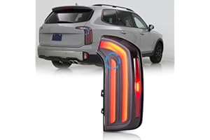 JZ AUTO LED Type Tail Light Rear Lamp Assembly Compatible with 2023 2024 2025 2026 Kia Telluride EX/SX/X-Line/X-Pro (Not for 