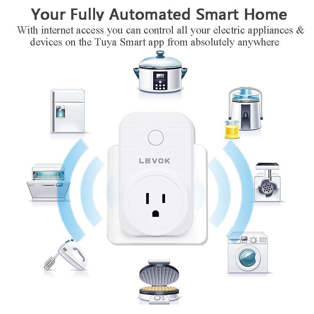 Wifi Smart Plug -15A Mini Usb Dimmer Socket Outlet Works with Alexa IFTTT/Google Home Compatible (APP Remote Control/Timer Switches/Voice/ No Hub Required)