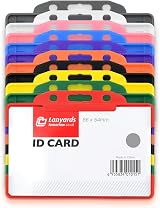CKB LTD Assorted 10 x 86x54 CR80 Horizontal Open Face ID Card Holders