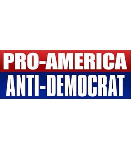 JR Studio 3x9 Inch Anti Liberal Bumper Sticker - Waterproof Vinyl Decal For Cars