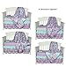 The Peanut Shell Purple Baby Bedding, Zoe 4-in-1 Bedding Set
