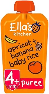 Ella's Kitchen Ellas Ban Apri Rice S1 120g Organic Baby Food