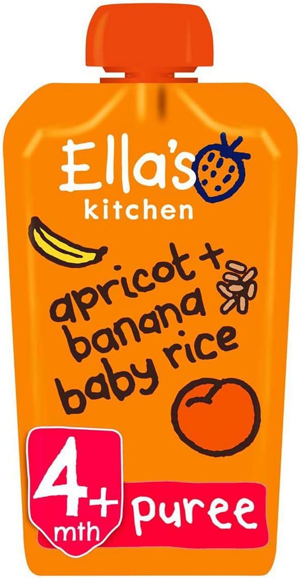 Ella's Kitchen Ellas Ban Apri Rice S1 120g Organic Baby Food