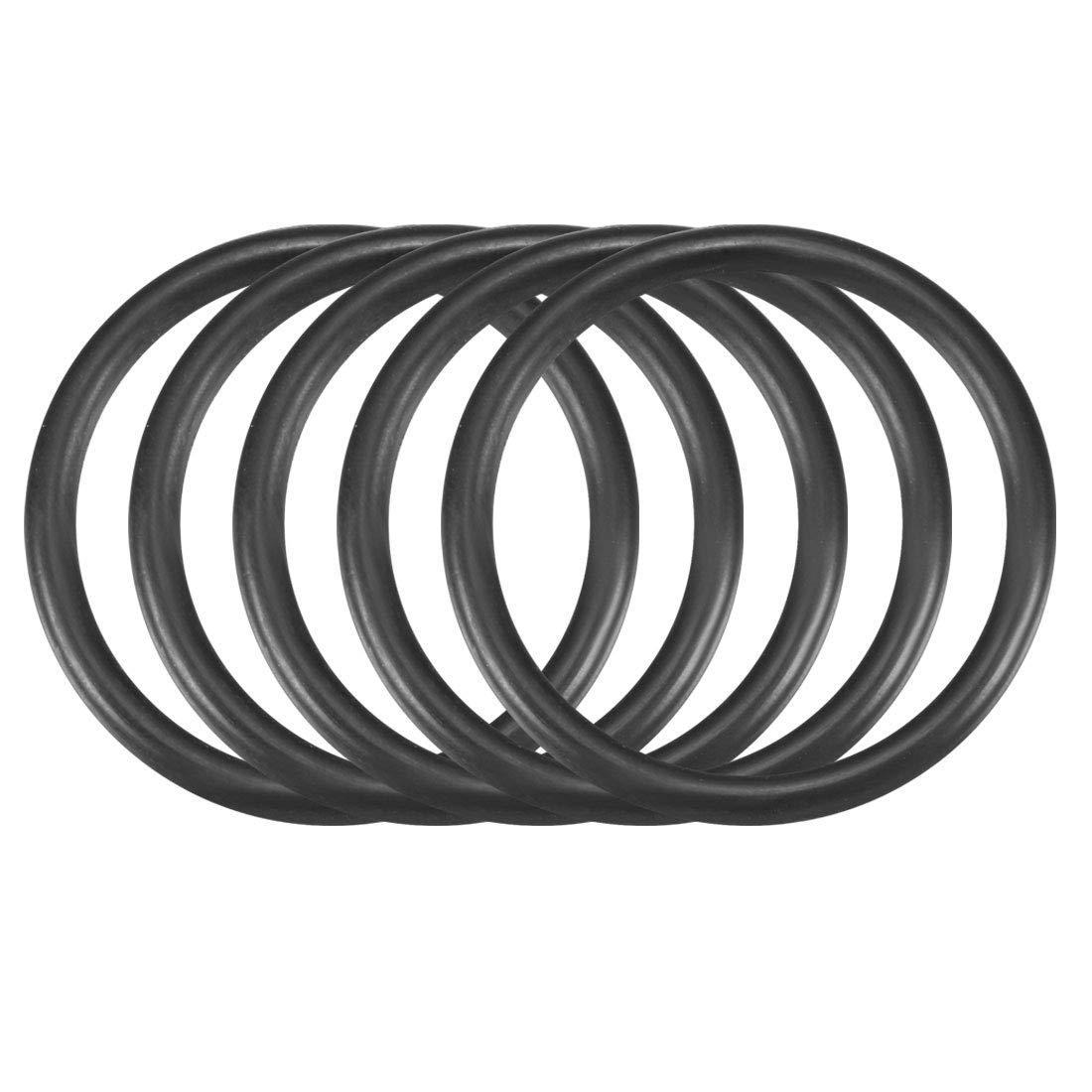 Sourcingmap Nitrile Rubber O-Rings 40mm OD 33mm ID 3.5mm Width, Metric Sealing Gasket, Pack of 30