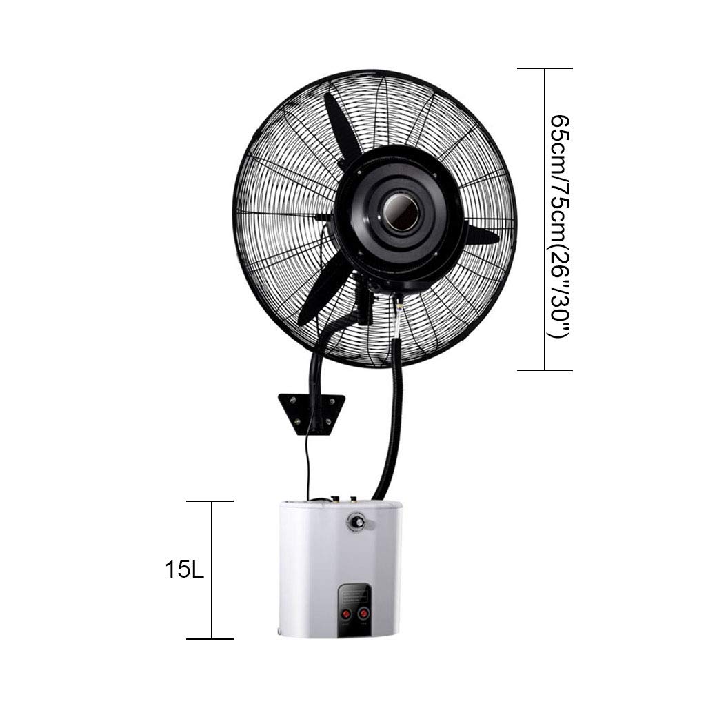 WallMounted Pedestal Fans Oscillating Misting Fan with 15 L Water Tank