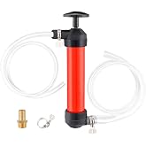Hand Fuel Transfer Pump with Leakproof Clamps - Versatile Manual Siphon for Gasoline, Oil, Diesel, Antifreeze, Emergency Use 